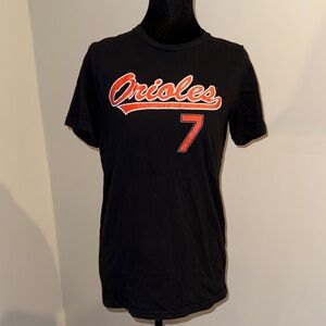 Black Orioles Baseball #7 Holliday T-Shirt